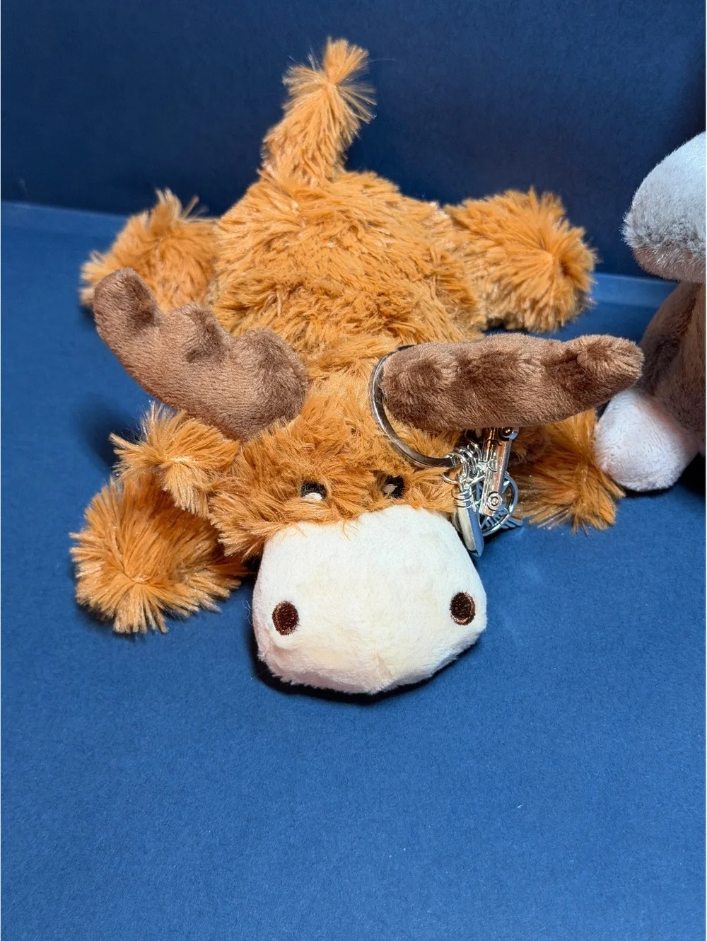 Moose(Sam) & Squirrel(Dean) plushies with antiposession bracelet & keychain.